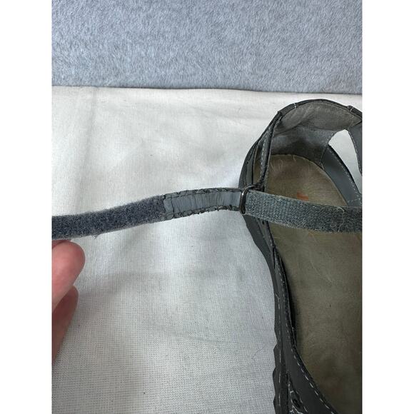 J SPORT BY JAMBU Women’s sz 9 MARYJANE SANDALS CLOSED TOE GREY MEMORY FOAM - Picture 5 of 11